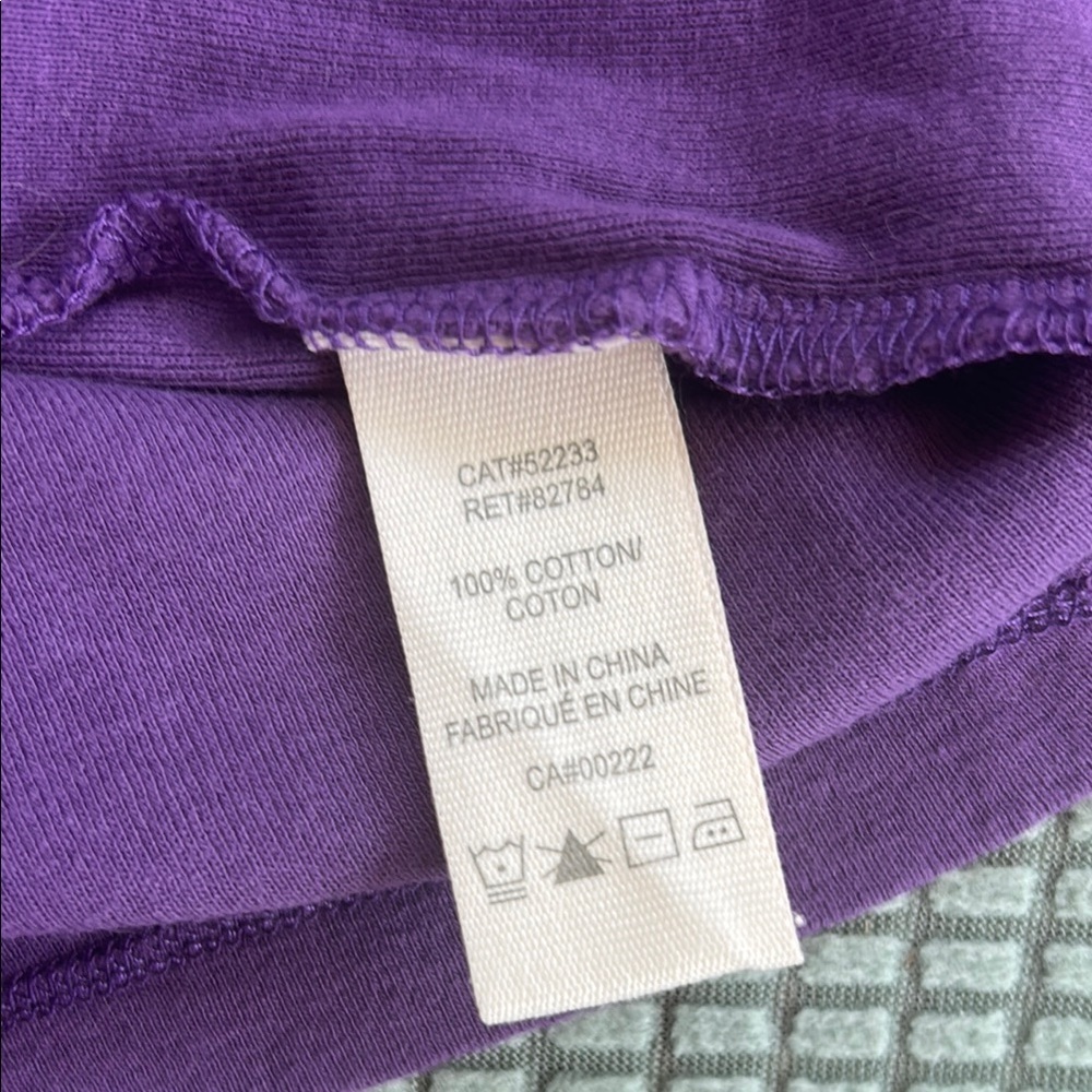 Purple Ruffle Front Top - Picture 5 of 6